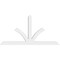 Ekena Millwork Richland Architectural Grade PVC Gable Bracket, 108"W x 54"H x 4"D x 6"F, 12/12 Pitch GBP108X54X0406RIC00 - alternate 4